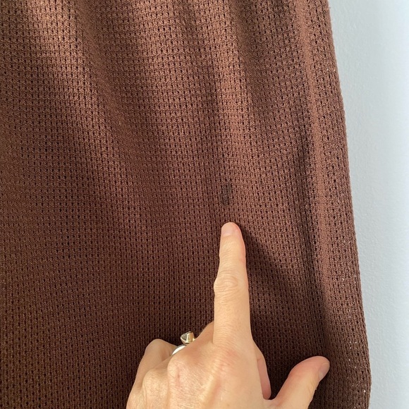 TOKUKO 1er VOL Brown Waffle Pants Made in Japan 24" Waist Hi Rise Wide Leg - Picture 6 of 13